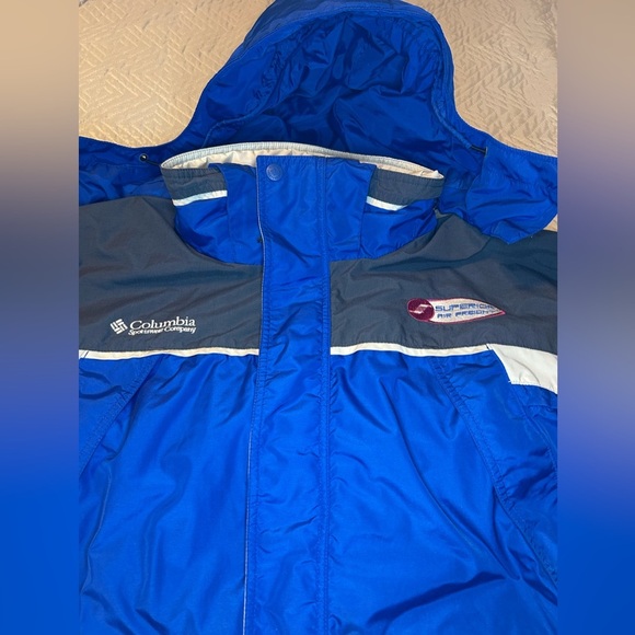 Columbia Men's Interchange Ski Jacket XL Blue and Gray Winter shell-Outdoor Coat - Picture 8 of 16